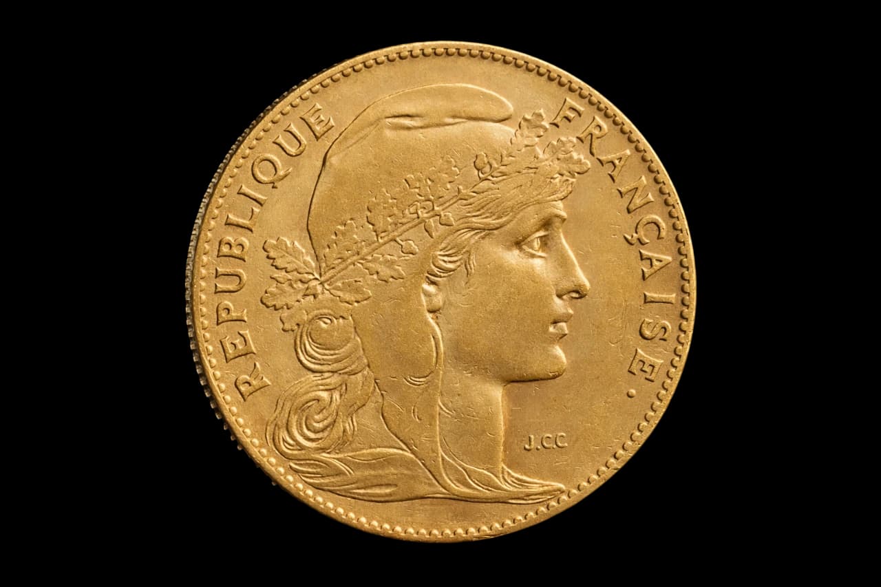 Marianne zlatna kovanica 20 franaka
