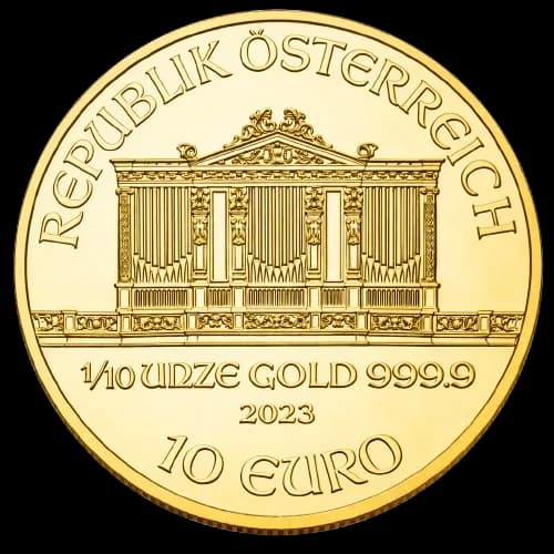 Wiener Philharmoniker zlatnici — prednja strana