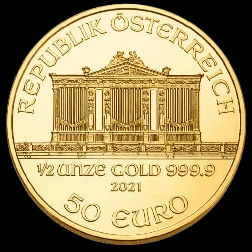 Wiener Philharmoniker zlatnici — prednja strana