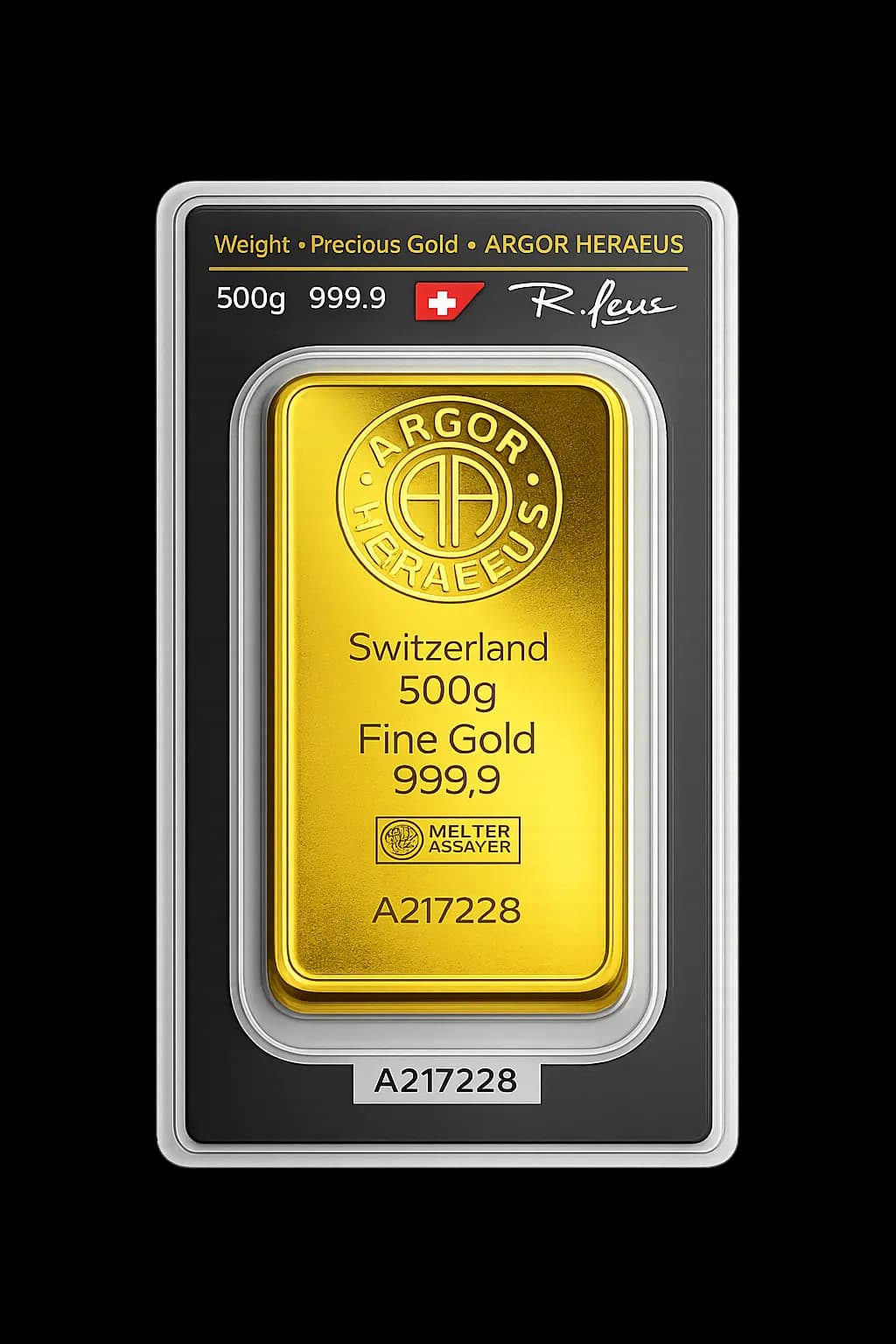 Argor-Heraeus zlatna poluga 500g