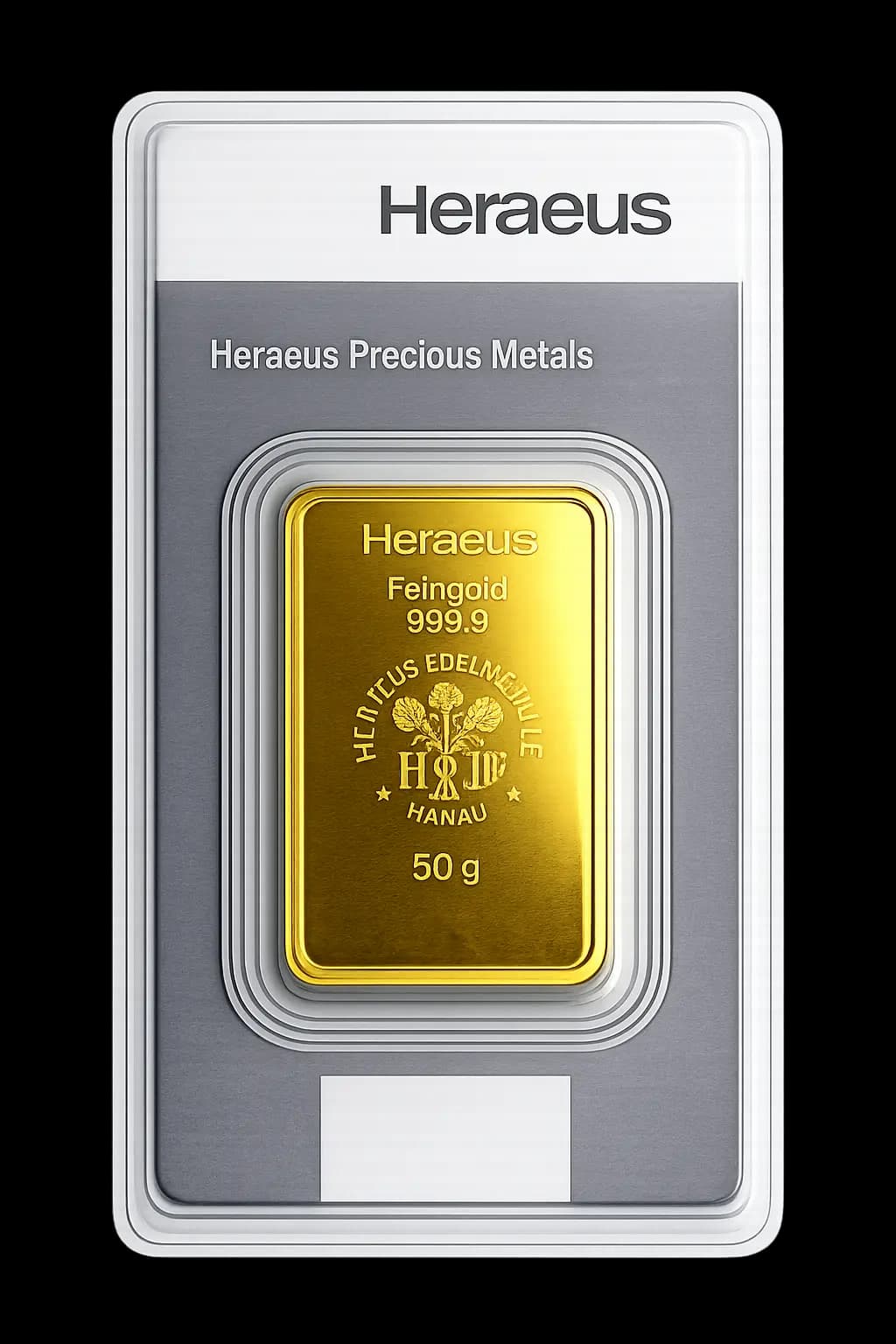 Heraeus zlatna poluga 50g